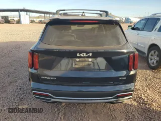2023 Kia Sorento SX Prestige with VIN KNDRMDLH1P5205778, listed as a Copart auction lot 44644595 with 33,160 mi miles and Salvage title. Bid and sale history available at DreamBid. Image 6.