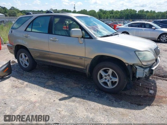 2002 Lexus RX 300 with VIN JTJGF10U920133281, listed as a IAAI auction lot 38054792 with 220,304 mi miles and . Bid and sale history available at DreamBid. Image 1.