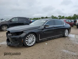 2020 BMW 7 Series 740i with VIN WBA7T2C07LGL17103, listed as a Copart auction lot 54065375 with 53,598 mi miles and Salvage Title. Bid and sale history available at carsss.com. Image 1.