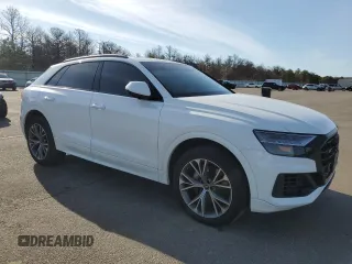 2023 Audi Q8 Premium with VIN WA1AVBF12PD044905, listed as a Copart auction lot 53206695 with 30,014 mi miles and Salvage title. Bid and sale history available at DreamBid. Image 4.