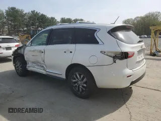 2013 Infiniti JX35 with VIN 5N1AL0MM5DC340267, listed as a Copart auction lot 54510315 with 93,829 mi miles and Salvage Title. Bid and sale history available at DreamBid. Image 2.