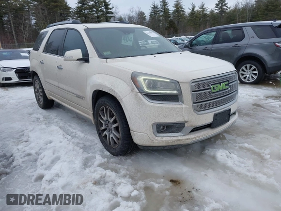 2014 GMC Acadia Denali with VIN 1GKKVTKD2EJ238997, listed as a IAAI auction lot 41640047 with 179,072 mi miles and . Bid and sale history available at carsss.com. Image 1.