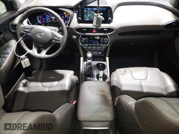 2019 Hyundai Santa Fe Ultimate with VIN 5NMS5CAD2KH135223, listed as a Copart auction lot 52534625 with 93,048 mi miles and Salvage Title. Bid and sale history available at DreamBid. Image 8.