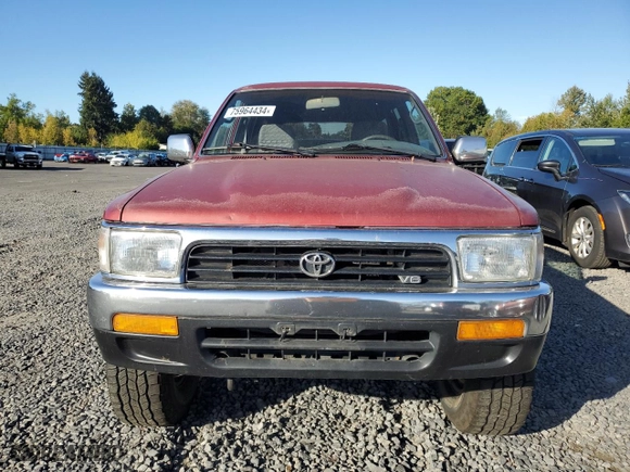 1995 Toyota 4Runner SR5 with VIN JT3VN29V8S0041744, listed as a Copart auction lot 75964434 with 247,402 mi miles and Clean Title. Bid and sale history available at carsss.com. Image 5.