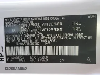 2025 Lexus NX 350 z VIN 2T2AGCEZ4SC061543, wystawiony jako Copart lot #73430474 z przebiegiem 2 747 mil mil oraz Szkoda całkowita • Salvage title. Historia ofert i sprzedaży dostępna na DreamBid. Obrazek 12.