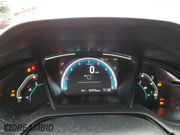 2020 Honda Civic LX with VIN 2HGFC2F69LH569083, listed as a Copart auction lot 56874685 with 79,770 mi miles and Salvage title. Bid and sale history available at DreamBid. Image 9.