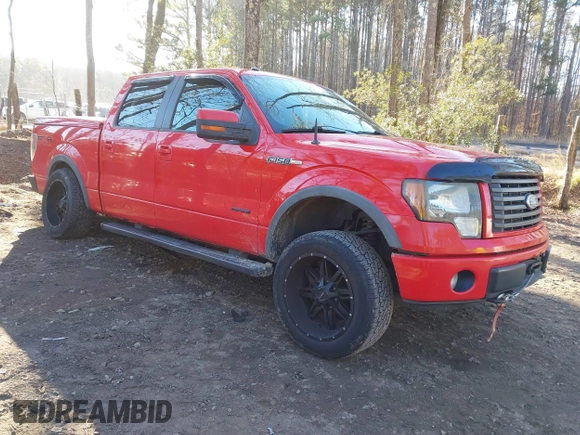 2011 Ford F-150 XLT with VIN 1FTFW1ET3BFC08634, listed as a IAAI auction lot 41452275 with 219,800 mi miles. Bid and sale history available at carsss.com. Image 1.