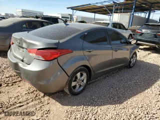 2013 Hyundai Elantra GLS PZEV with VIN 5NPDH4AE5DH365388, listed as a Copart auction lot 46154825 with 163,134 mi miles and Salvage Title. Bid and sale history available at carsss.com. Image 3.