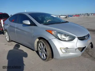 2012 Hyundai Elantra GLS with VIN KMHDH4AE3CU421277, listed as a IAAI auction lot 41986772 with 104,327 mi miles. Bid and sale history available at carsss.com. Image 1.