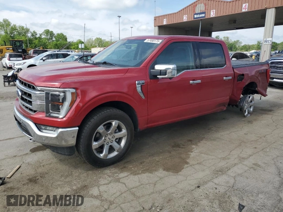 2022 Ford F-150 XL with VIN 1FTFW1E81NKE69218, listed as a Copart auction lot 57490175 with 88,487 mi miles and Salvage title. Bid and sale history available at DreamBid. Image 1.