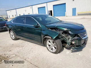 2015 Chevrolet Impala LT with VIN 2G1115SL7F9288421, listed as a Copart auction lot 53839655 with 107,492 mi miles and Salvage Title. Bid and sale history available at DreamBid. Image 4.