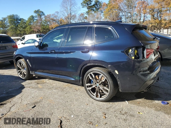 2019 BMW X3 M40i with VIN 5UXTS3C54K0Z09005, listed as a Copart auction lot 87682015 with Not Provided miles and Salvage Title. Bid and sale history available at DreamBid. Image 2.