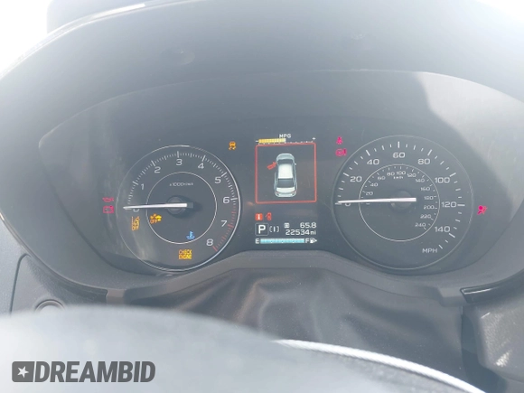 2022 Subaru Impreza Premium with VIN 4S3GTAD63N3724104, listed as a IAAI auction lot 42109651 with 22,534 mi miles and . Bid and sale history available at DreamBid. Image 7.