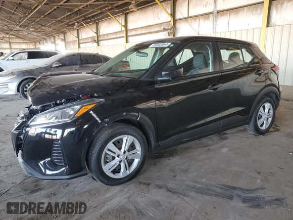 2022 Nissan Kicks S z VIN 3N1CP5BV8NL506994, wystawiony jako Copart lot #85803864 z przebiegiem 42 916 mil mil oraz Szkoda całkowita • Salvage title. Historia ofert i sprzedaży dostępna na DreamBid. Obrazek 1.