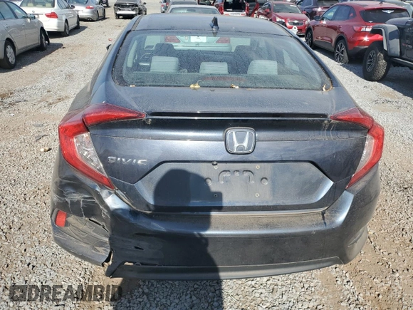 2017 Honda Civic EX-T with VIN 19XFC1E36HE019696, listed as a Copart auction lot 78123564 with 79,698 mi miles and Salvage Title. Bid and sale history available at DreamBid. Image 6.
