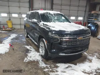 2023 Chevrolet Suburban Premier with VIN 1GNSCFKD5PR518783, listed as a IAAI auction lot 41581538 with 43,090 mi miles. Bid and sale history available at carsss.com. Image 1.