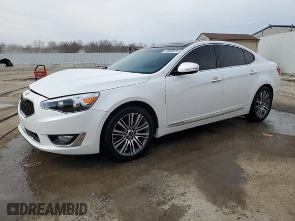 2016 Kia Cadenza Premium z VIN KNALN4D74G5211256, wystawiony jako Copart lot #50929215 z przebiegiem 75 846 mil mil oraz Szkoda całkowita • Salvage title. Historia ofert i sprzedaży dostępna na DreamBid. Obrazek 1.