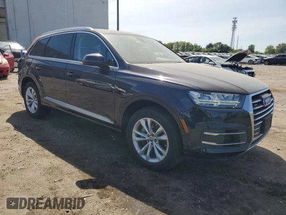 2017 Audi Q7 Premium Plus with VIN WA1LABF72HD053565, listed as a Copart auction lot 53044095 with 58,753 mi miles and Salvage Title. Bid and sale history available at DreamBid. Image 4.