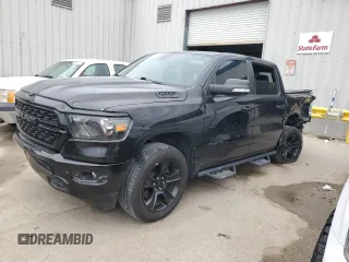 2022 Ram 1500 Big Horn with VIN 1C6RREFT9NN276657, listed as a Copart auction lot 50612785 with 74,984 mi miles and Salvage title. Bid and sale history available at DreamBid. Image 1.