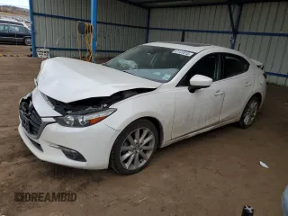 2017 Mazda 3 Grand Touring z VIN 3MZBN1W31HM140386, wystawiony jako Copart lot #47141515 z przebiegiem 90 776 mil mil oraz Szkoda całkowita • Salvage title. Historia ofert i sprzedaży dostępna na DreamBid. Obrazek 1.