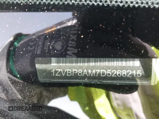 2013 Ford Mustang V6 with VIN 1ZVBP8AM7D5268215, listed as a IAAI auction lot 42302505 with 165,539 mi miles and . Bid and sale history available at DreamBid. Image 9.