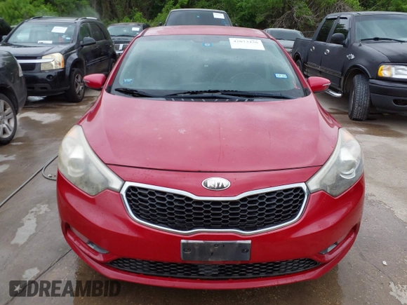 2014 Kia Forte EX with VIN KNAFX4A81E5220515, listed as a IAAI auction lot 42073436 with 132,405 mi miles. Bid and sale history available at carsss.com. Image 6.