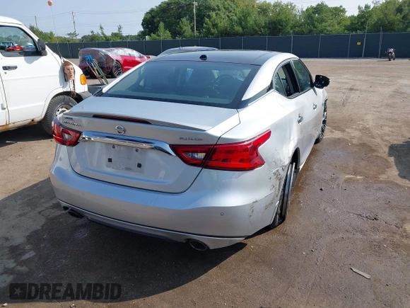 2017 Nissan Maxima SR with VIN 1N4AA6AP2HC401968, listed as a IAAI auction lot 40267157 with 94,254 mi miles and . Bid and sale history available at DreamBid. Image 4.