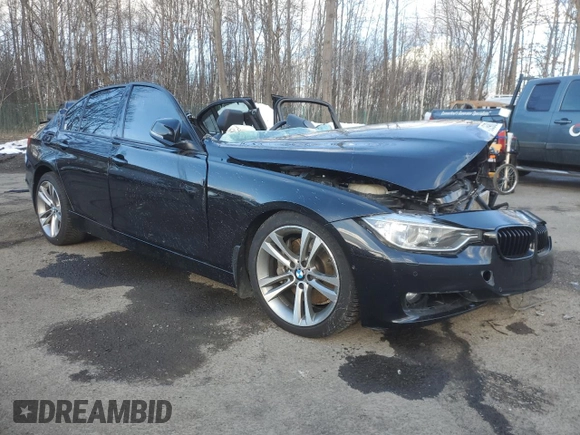 2012 BMW 3 Series 335i with VIN WBA3A9C58CFX59984, listed as a Copart auction lot 43690095 with 73,225 mi miles and Salvage title. Bid and sale history available at DreamBid. Image 4.