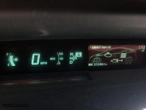 2010 Toyota Prius II with VIN JTDKN3DU8A1010036, listed as a Copart auction lot 43613415 with 313,905 mi miles and Salvage Title. Bid and sale history available at carsss.com. Image 9.