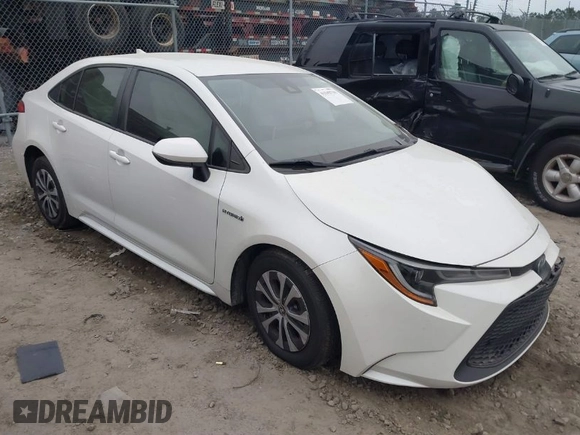 2021 Toyota Corolla Hybrid LE with VIN JTDEAMDE0MJ031684, listed as a IAAI auction lot 41545710 with 40,939 mi miles. Bid and sale history available at carsss.com. Image 1.