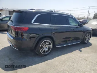 2022 Mercedes-Benz GLS 450 with VIN 4JGFF5KE4NA684739, listed as a Copart auction lot 63518295 with Not provided miles and Salvage title. Bid and sale history available at DreamBid. Image 3.