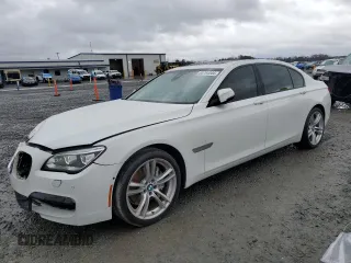 2014 BMW 7 Series 740Li with VIN WBAYE4C5XED138323, listed as a Copart auction lot 83704044 with 109,754 mi miles and Salvage Title. Bid and sale history available at carsss.com. Image 1.