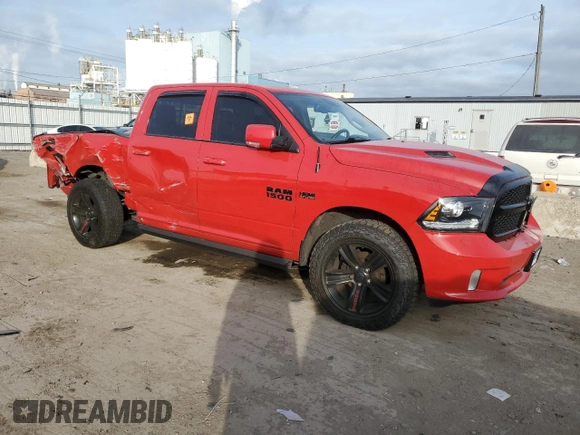 2018 Ram 1500 Night with VIN 1C6RR7MT0JS130142, listed as a Copart auction lot 84876194 with 120,814 mi miles and Salvage Title. Bid and sale history available at carsss.com. Image 4.