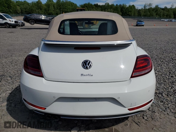 2019 Volkswagen Beetle S с VIN 3VW5DAAT6KM501562, выставлен на аукционе Copart как лот 57631785 с пробегом Не указан миль и Списание • Salvage title. История ставок и продаж доступна на DreamBid. Изображение 6.
