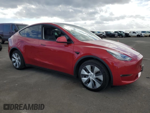 2021 Tesla Model Y Standard Range z VIN 5YJYGDED7MF111377, wystawiony jako Copart lot #45772075 z przebiegiem 34 331 mil mil oraz Szkoda całkowita • Salvage title. Historia ofert i sprzedaży dostępna na DreamBid. Obrazek 4.
