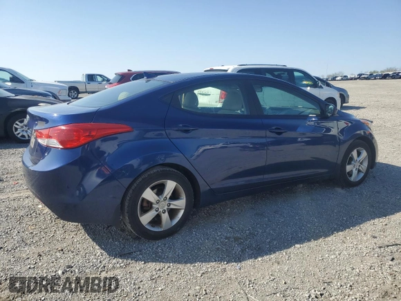 2013 Hyundai Elantra Limited with VIN KMHDH4AE7DU501778, listed as a Copart auction lot 52764415 with 109,971 mi miles and Salvage Title. Bid and sale history available at DreamBid. Image 3.