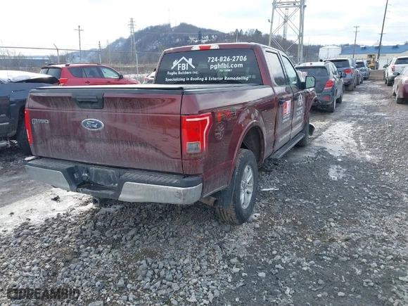 2015 Ford F-150 XLT w/HD Payload Pkg with VIN 1FTFW1EG1FFC49773, listed as a IAAI auction lot 41406348 with 79,170 mi miles. Bid and sale history available at carsss.com. Image 4.