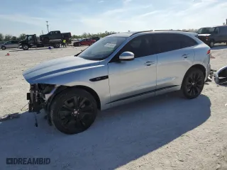 2017 Jaguar F-PACE 35t R-Sport with VIN SADCL2BVXHA490899, listed as a Copart auction lot 46121535 with 65,568 mi miles and Salvage Title. Bid and sale history available at carsss.com. Image 1.