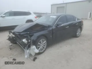 2014 Infiniti Q50 Premium with VIN JN1BV7AP4EM680440, listed as a Copart auction lot 44862515 with 0 mi miles and Salvage Title. Bid and sale history available at carsss.com. Image 1.