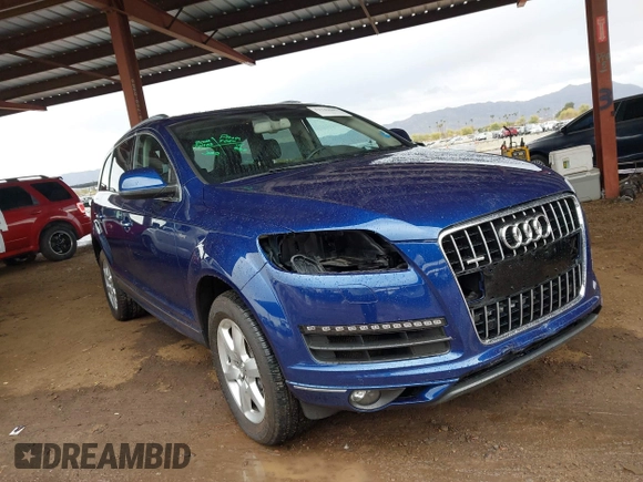 2015 Audi Q7 Premium Plus with VIN WA1LGAFE7FD010831, listed as a IAAI auction lot 41746007 with 106,796 mi miles and . Bid and sale history available at DreamBid. Image 17.
