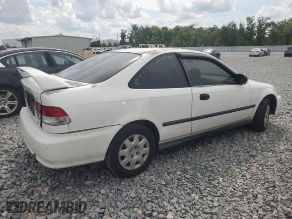 1999 Honda Civic DX with VIN 1HGEJ6223XL076584, listed as a Copart auction lot 51202925 with 282,306 mi miles and Salvage Title. Bid and sale history available at DreamBid. Image 3.