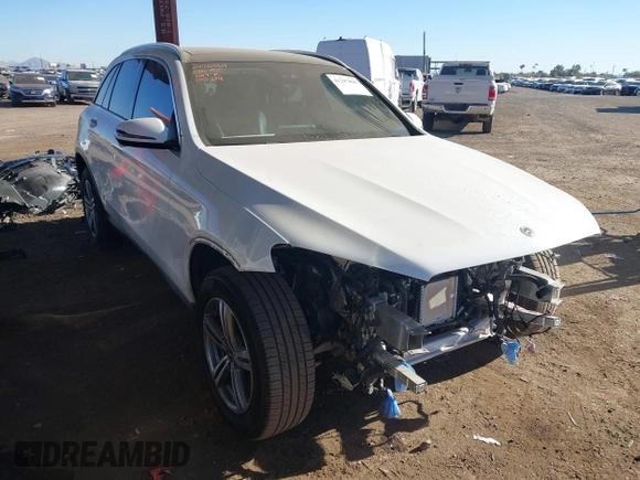 2022 Mercedes-Benz GLC 300 with VIN W1N0G8DB1NV391507, listed as a IAAI auction lot 41297899 with 24,101 mi miles and . Bid and sale history available at DreamBid. Image 1.