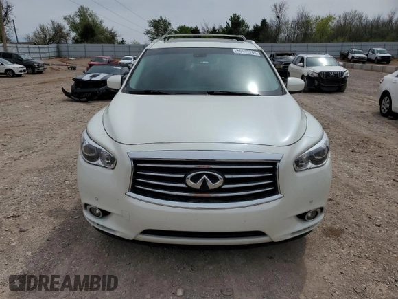 2015 Infiniti QX60 with VIN 5N1AL0MM5FC550158, listed as a Copart auction lot 50143745 with 142,543 mi miles and Salvage title. Bid and sale history available at DreamBid. Image 5.