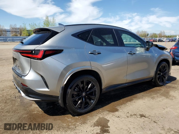2024 Lexus NX 350 F Sport with VIN 2T2KGCEZ4RC045311, listed as a Copart auction lot 57171755 with 20,349 mi miles and Clean title. Bid and sale history available at DreamBid. Image 3.