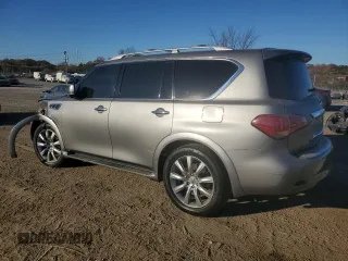2013 Infiniti QX56 with VIN JN8AZ2NE5D9060498, listed as a Copart auction lot 79746904 with 134,387 mi miles and Salvage Title. Bid and sale history available at carsss.com. Image 2.