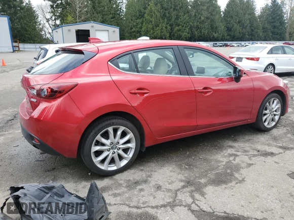 2015 Mazda 3 S Grand Touring with VIN JM1BM1M33F1236684, listed as a Copart auction lot 52164405 with 121,139 mi miles and Salvage Title. Bid and sale history available at DreamBid. Image 3.
