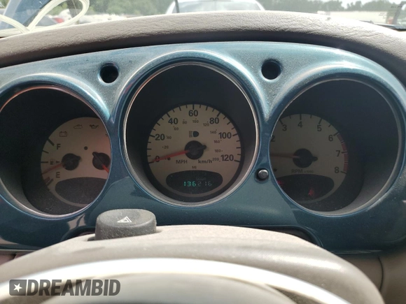 2001 Chrysler PT Cruiser with VIN 3C8FY4BB71T631808, listed as a Copart auction lot 62169635 with 136,216 mi miles and Salvage title. Bid and sale history available at DreamBid. Image 9.