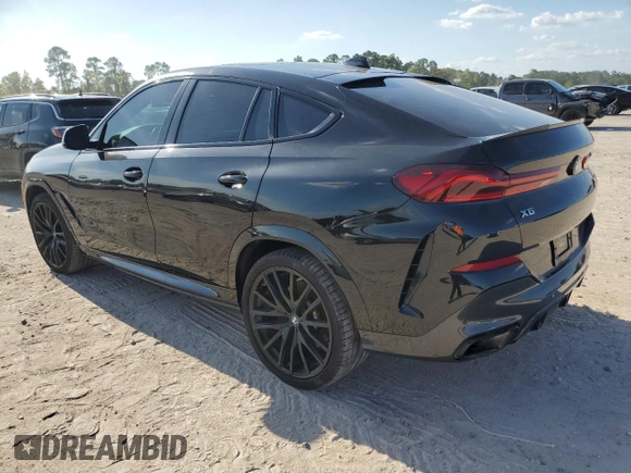 2023 BMW X6 M50i with VIN 5UXCY8C02P9N58629, listed as a Copart auction lot 66108284 with 17,871 mi miles and Salvage Title. Bid and sale history available at carsss.com. Image 2.