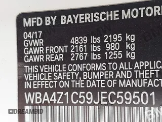 2018 BMW 4 Series 430i with VIN WBA4Z1C59JEC59501, listed as a IAAI auction lot 41588339 with 76,151 mi miles and . Bid and sale history available at carsss.com. Image 9.