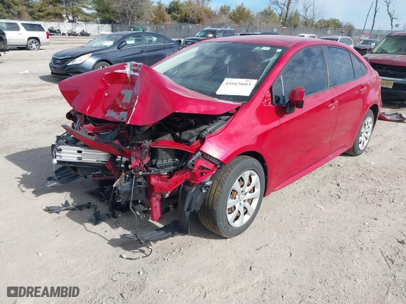 2020 Toyota Corolla LE with VIN JTDEPRAE0LJ021431, listed as a IAAI auction lot 41665603 with 32,351 mi miles. Bid and sale history available at carsss.com. Image 19.